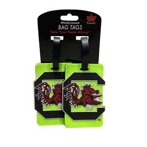 South Carolina Gamecocks NCAA Licensed Luggage Travel Tags Heavy Plastic Rubber
